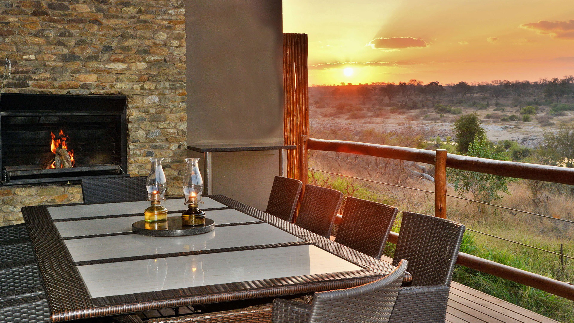 Braai Patio sunset